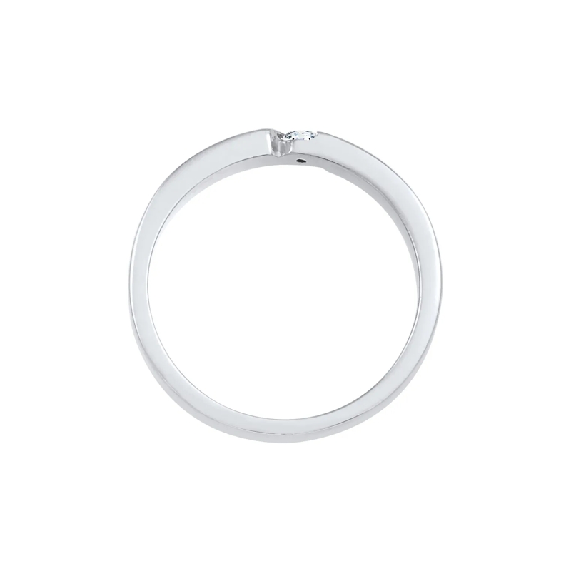 Elli Diamantring Ring Verlobungsring Diamant (0.06 ct.) 925 Silber silber(Image 7)