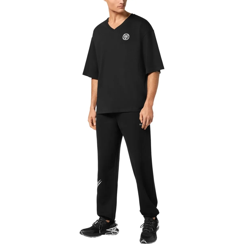 Plein Sport T-Shirt T-Shirt V-Ausschnitt Ss schwarz(Image 4)