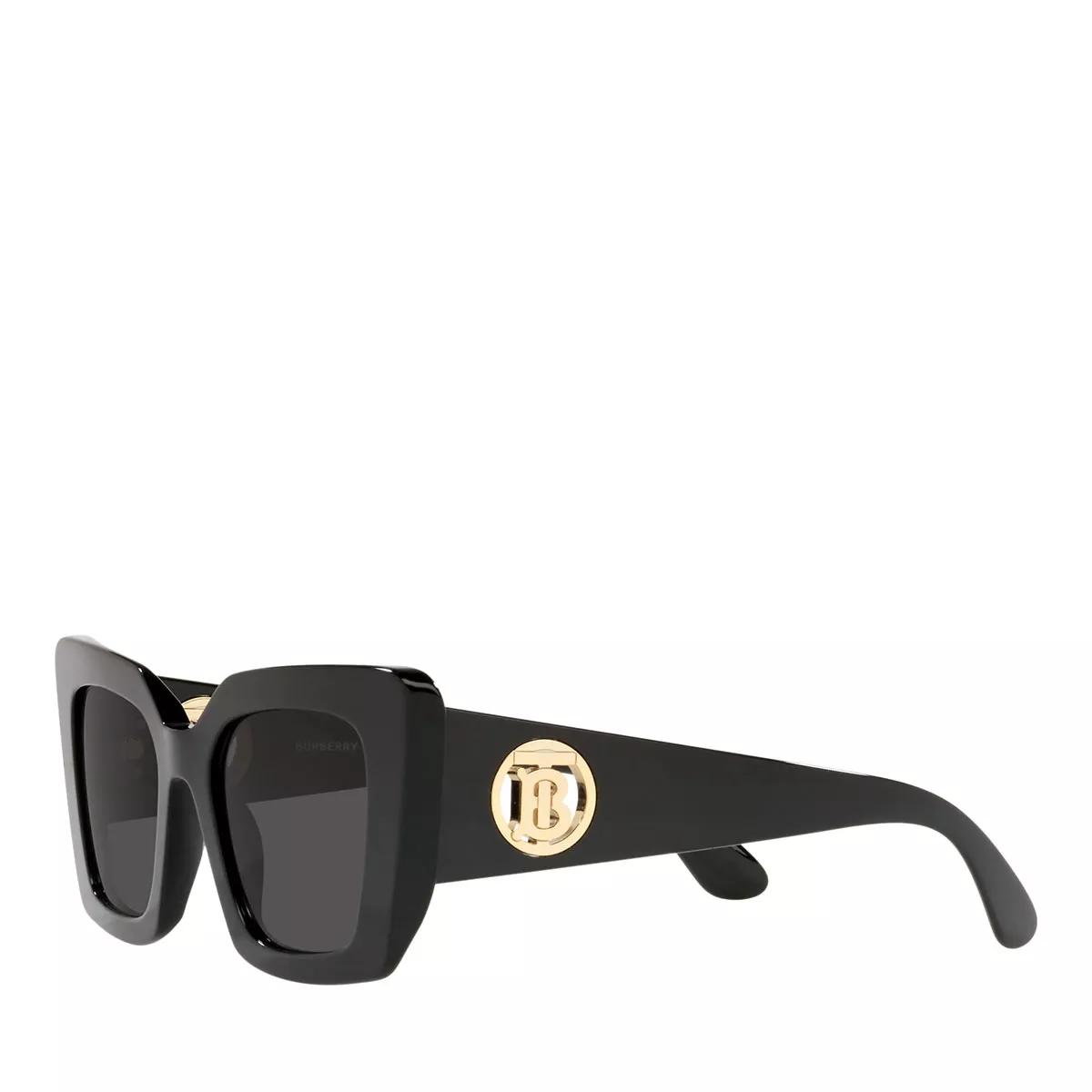 Burberry black best sale gold sunglasses