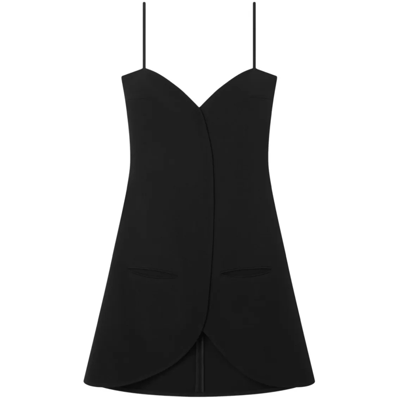 Courrèges Minikleid A-Line Mini Dress Black