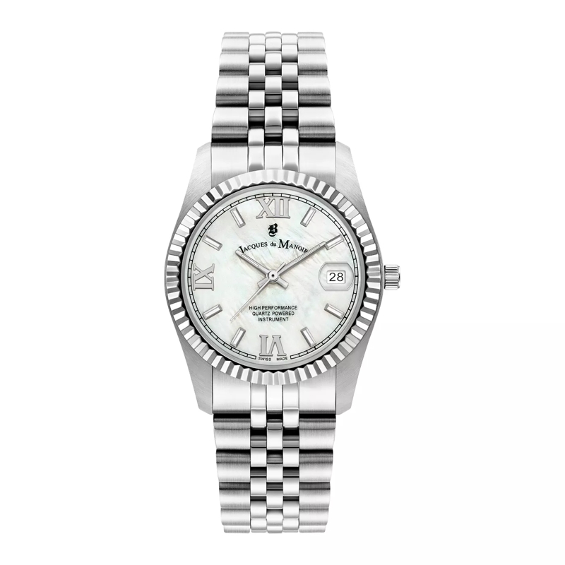 Jacques du Manoir Quarzuhr Uhr Silber