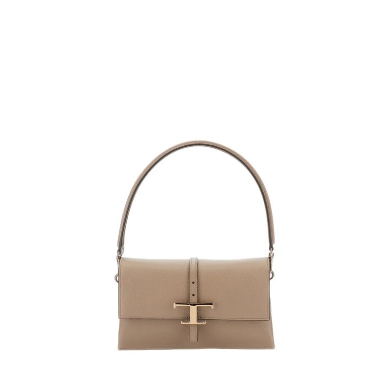Tod's Sac à bandoulière T Timeless Mini Flap Bag Brown