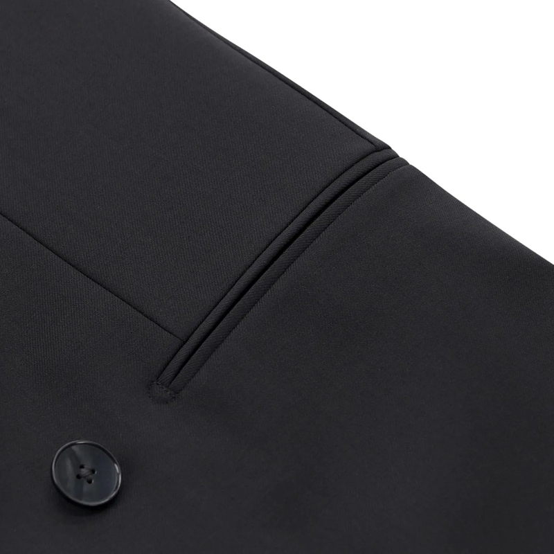 Lardini Manteau de transition Zweireihiger Blazer schwarz(Image 4)