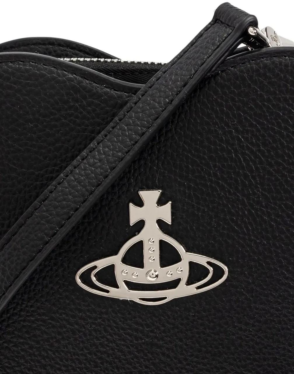 Vivienne Westwood Crossbody bags Louise Heart Crossbody Black in zwart