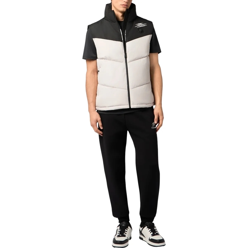 Plein Sport Weste Kurze Weste beige(Image 4)