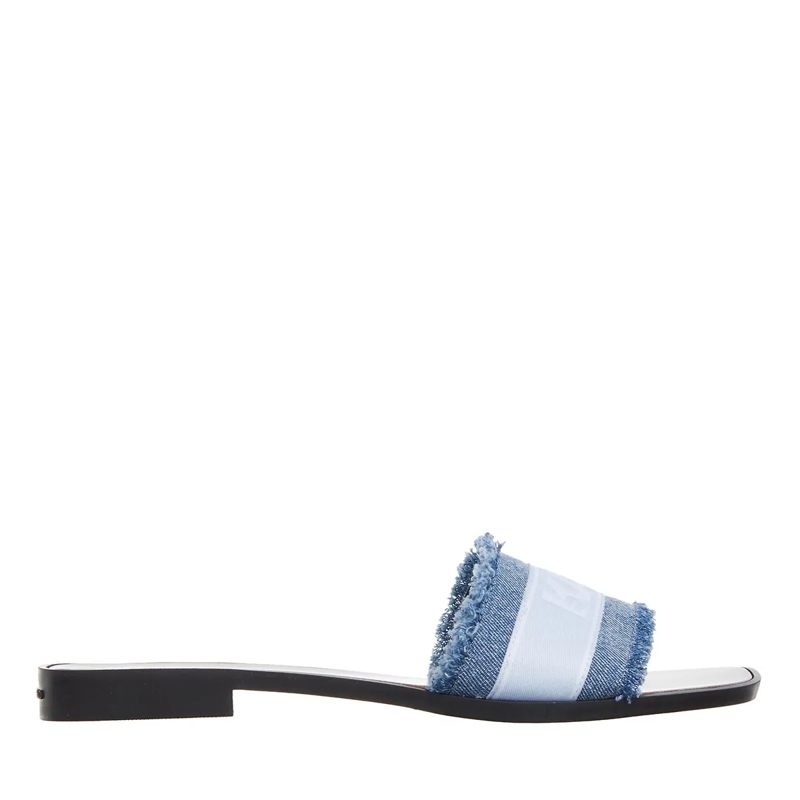 Karl Lagerfeld Slides Skoot Ii Border Slide Lt Blue Denim