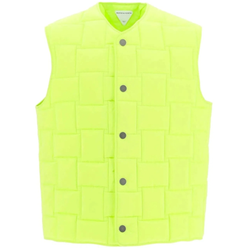 Bottega Veneta T-Shirt Bottega Veneta Padded Vest Jacket grün