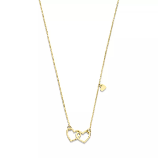 Isabel Bernard Belleville Amore 14 Karat Necklace With Heart Gold Mellanlångt halsband
