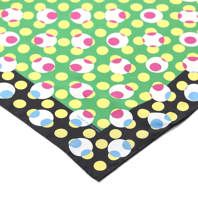 Dries Van Noten Écharpe légère Tuch aus Seide blau(Image 3)