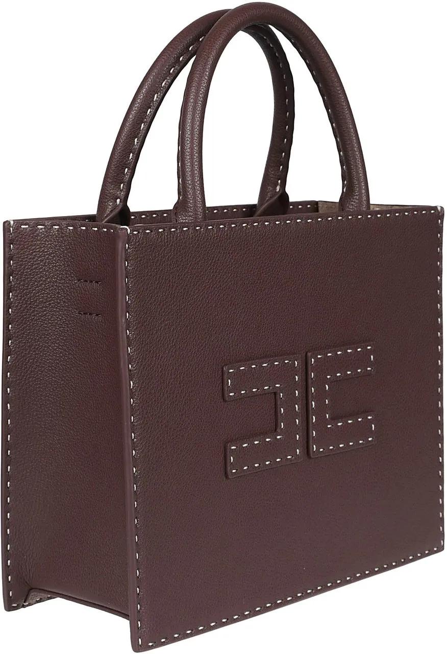 Elisabetta Franchi Crossbody bags Bag Brown in bruin