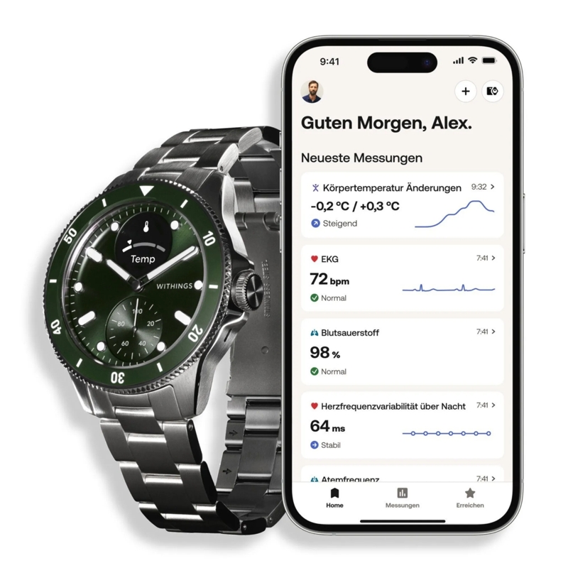 Withings Automatikuhr Scanwatch Nova grün(Image 6)