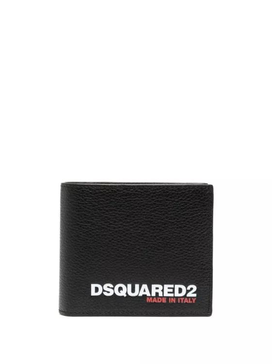 Dsquared2 Portemonnaies - Logo-Debossed Bi-Fold Wallet - Gr. unisize - in Schwarz - für Damen