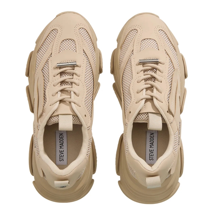 Steve madden beige sneakers clearance