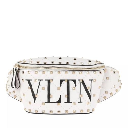 Valentino Garavani VLTN Belt Bag Nappa Leather White/Black Midjeväskor