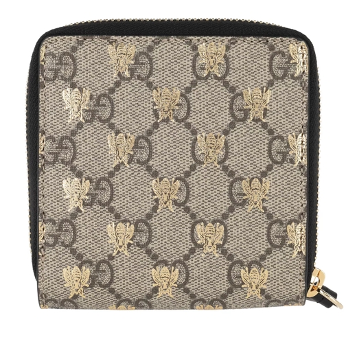 Gucci Linea A Wallet Beige Portemonnaie mit Zip-Around-Reißverschluss