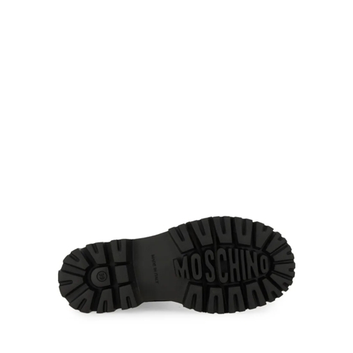 Moschino Stiefel Glossy Leather Lace-Up Boot With Sole Black (Image 5)