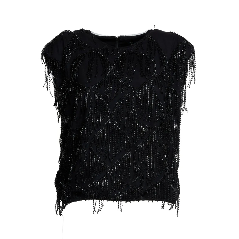 Rotate Bluse sequins sleeveless top divers mehrfarbig