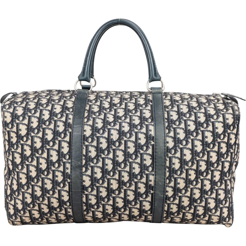 Christian Dior Tote Christian Dior Trotter Monogram Boston 40 Handbag blau