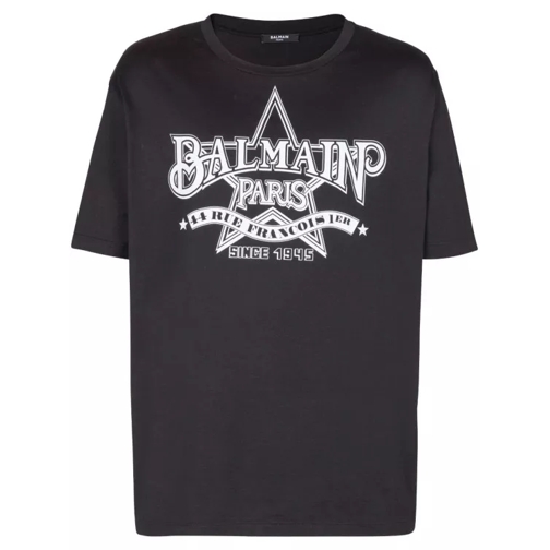 Balmain Black Star T-Shirt Black 