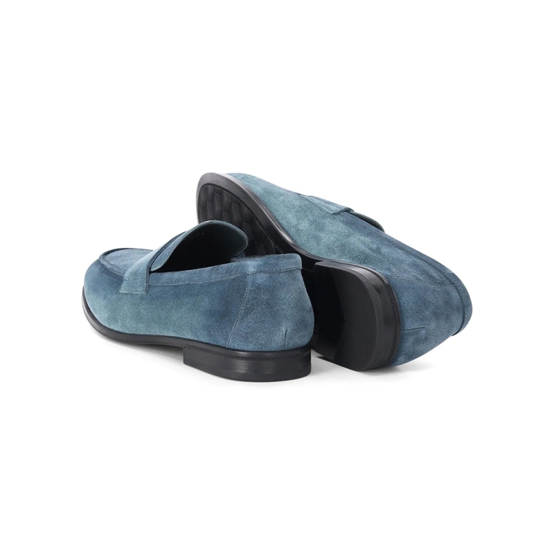 Doucal's Schnürschuhe Mokassin aus Leder blau(Image 2)