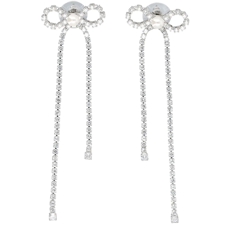 Self Portrait Creolen Bow Earring Argento silber