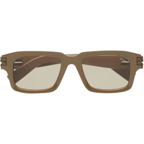 Zegna Lunettes de soleil Square Sunglasses braun
