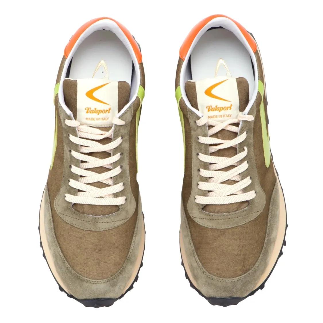 Thumbnail - Valsport Low-Top Sneaker - Brown Suede And Technical Fabric Sneakers - Gr. 40 (EU) - in Grün - für Damen