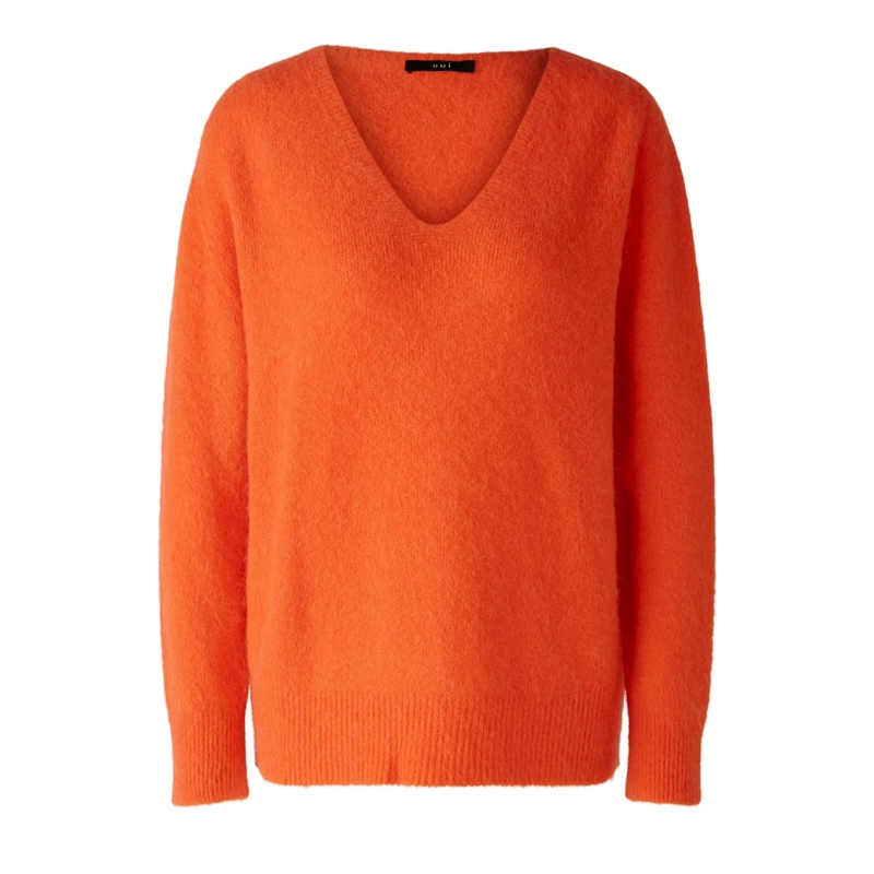 Oui Sweatshirt Pullover orange