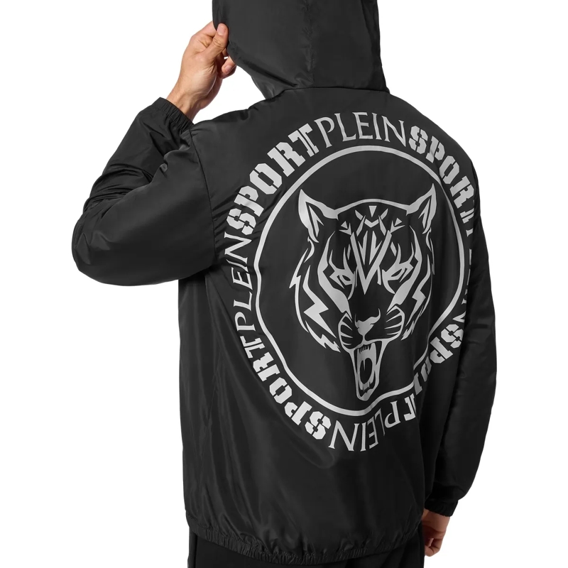 Plein Sport Daunenjacke Windbreaker Carbon Tiger schwarz(Image 5)