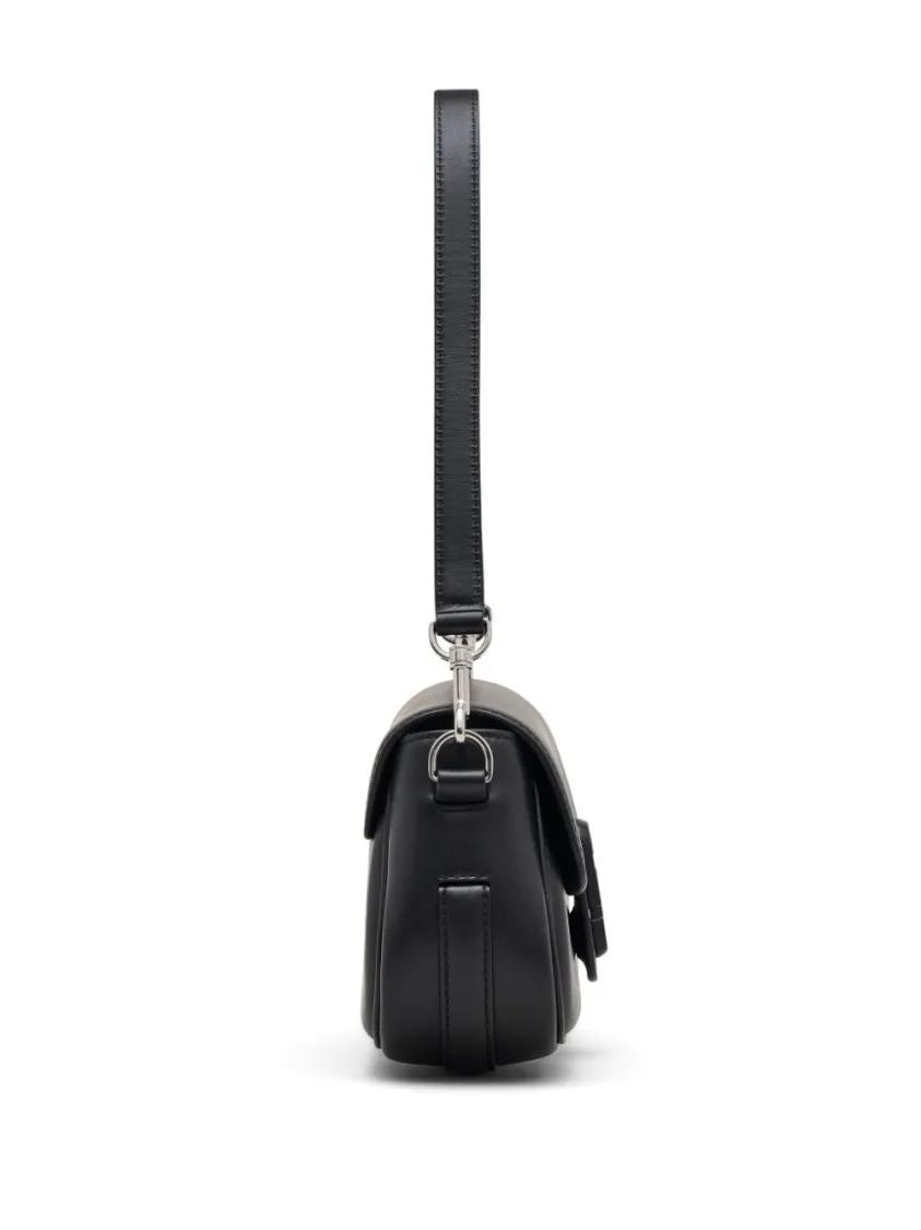 Marc Jacobs Hobo bags Black Bag With Flap Closure And Logo Detail in zwart