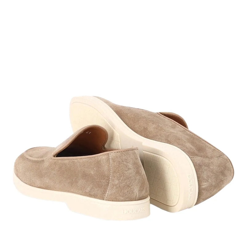Doucal's Chaussures à lacets Loafers aus Veloursleder braun(Image 2)