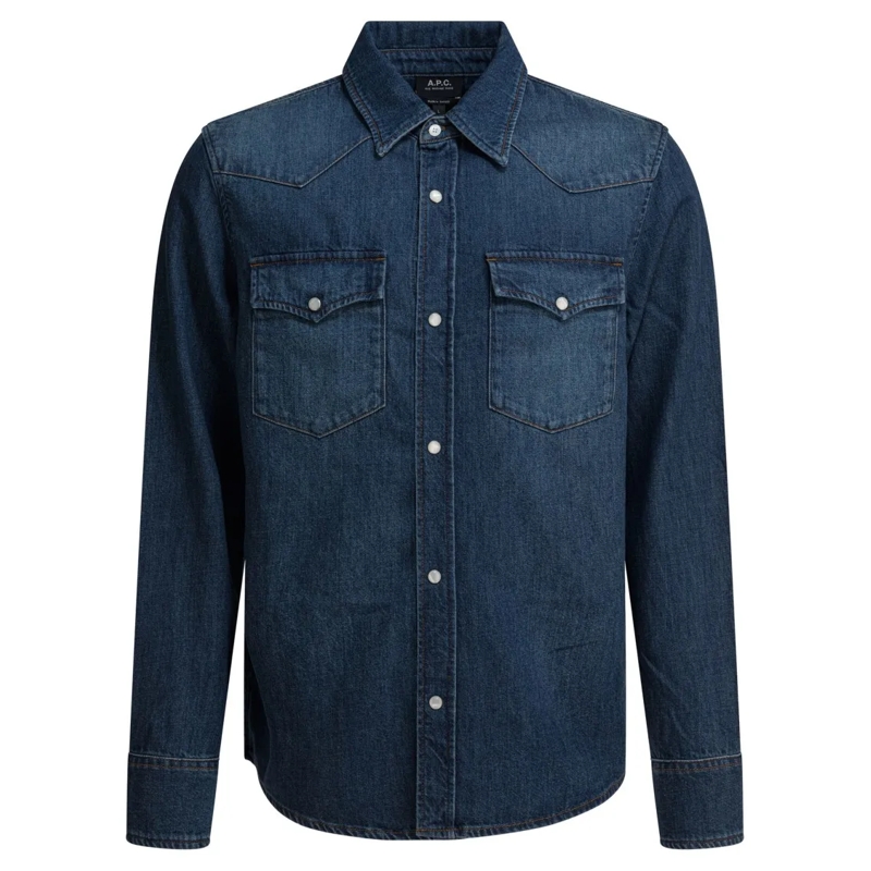 A.P.C. Hemd Western Denim Shirt Blue