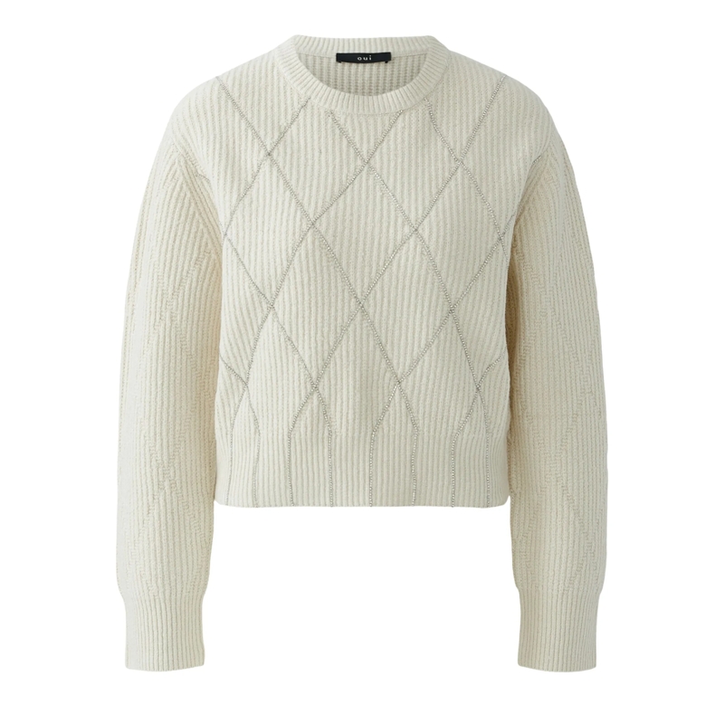 Oui Pullover Pullover creme