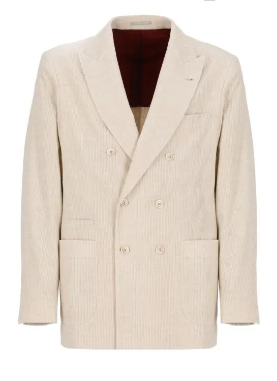 Brunello Cucinelli - Velvet Double-Breasted Jacket - Größe 48 -