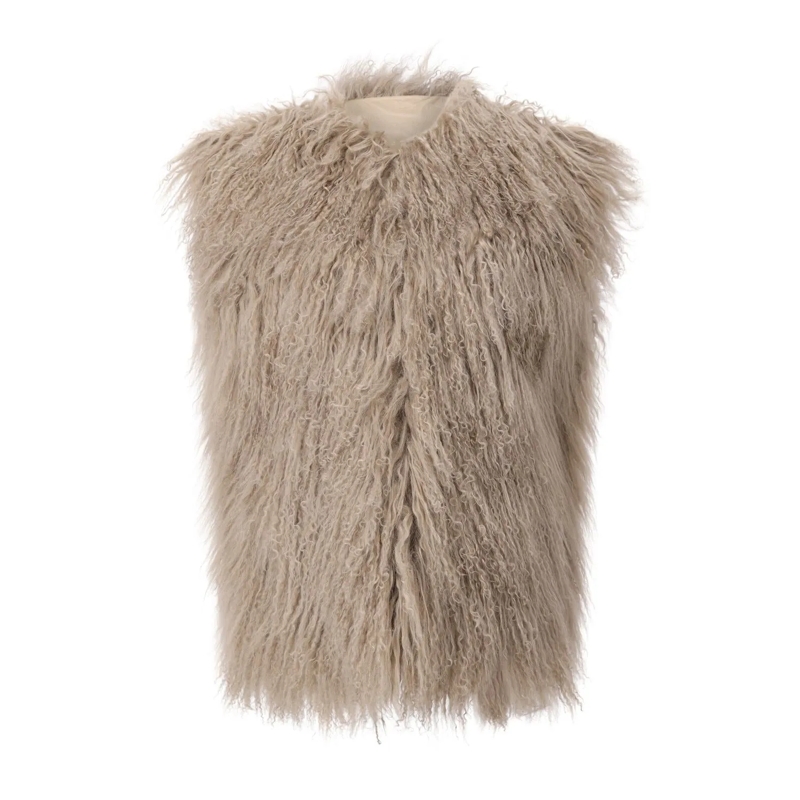 HALFBOY Weste Weste Mongolia aus Lammfell braun