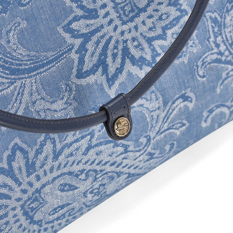 Etro Crossbodytas Shopper Eyes mit Jacquardmuster blau(Image 5)
