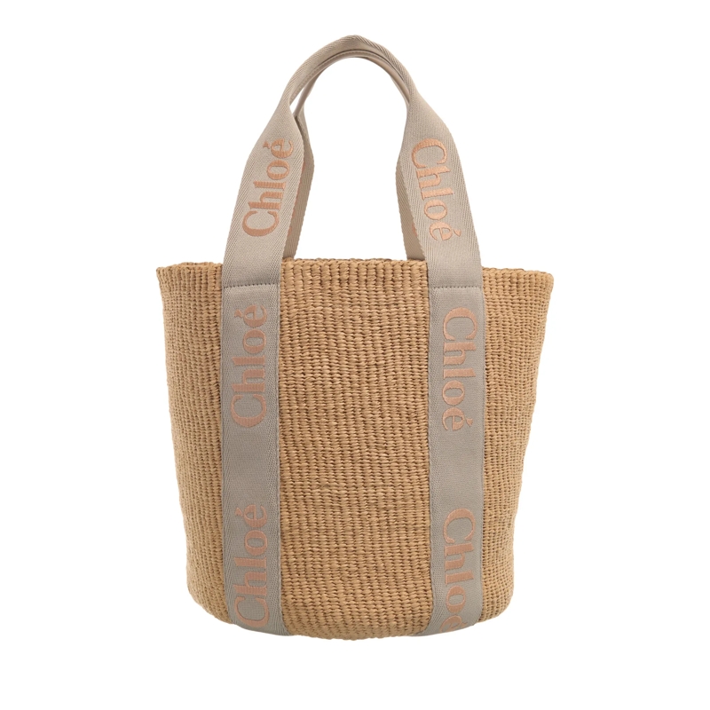Chloé Korbtasche Woody Vintage Khaki