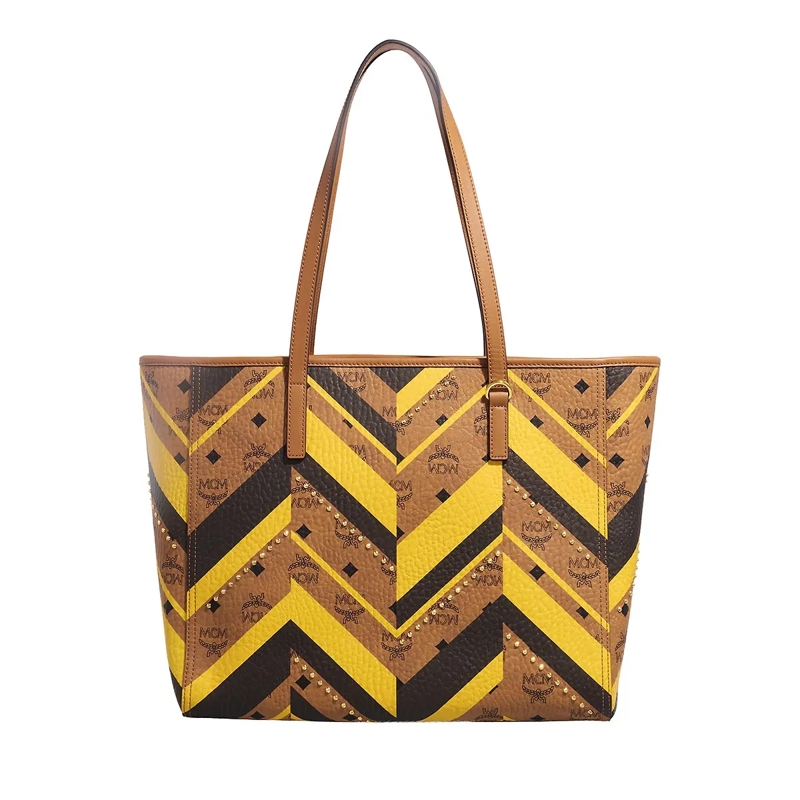 MCM Boodschappentas Mcm Toni Shopper Medium Cognac