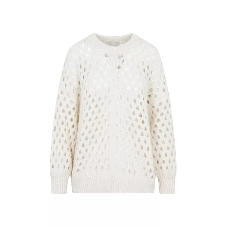 Isabel Marant - Ecru Baby Alpaca Tane Sweater - Größe 34 -