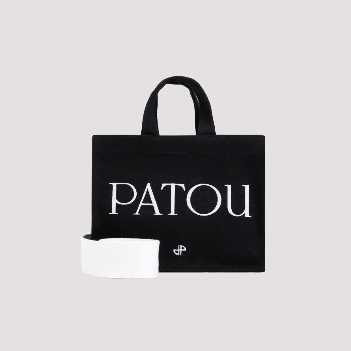 Patou Totes & shoppers Black Small Tote Bag in zwart