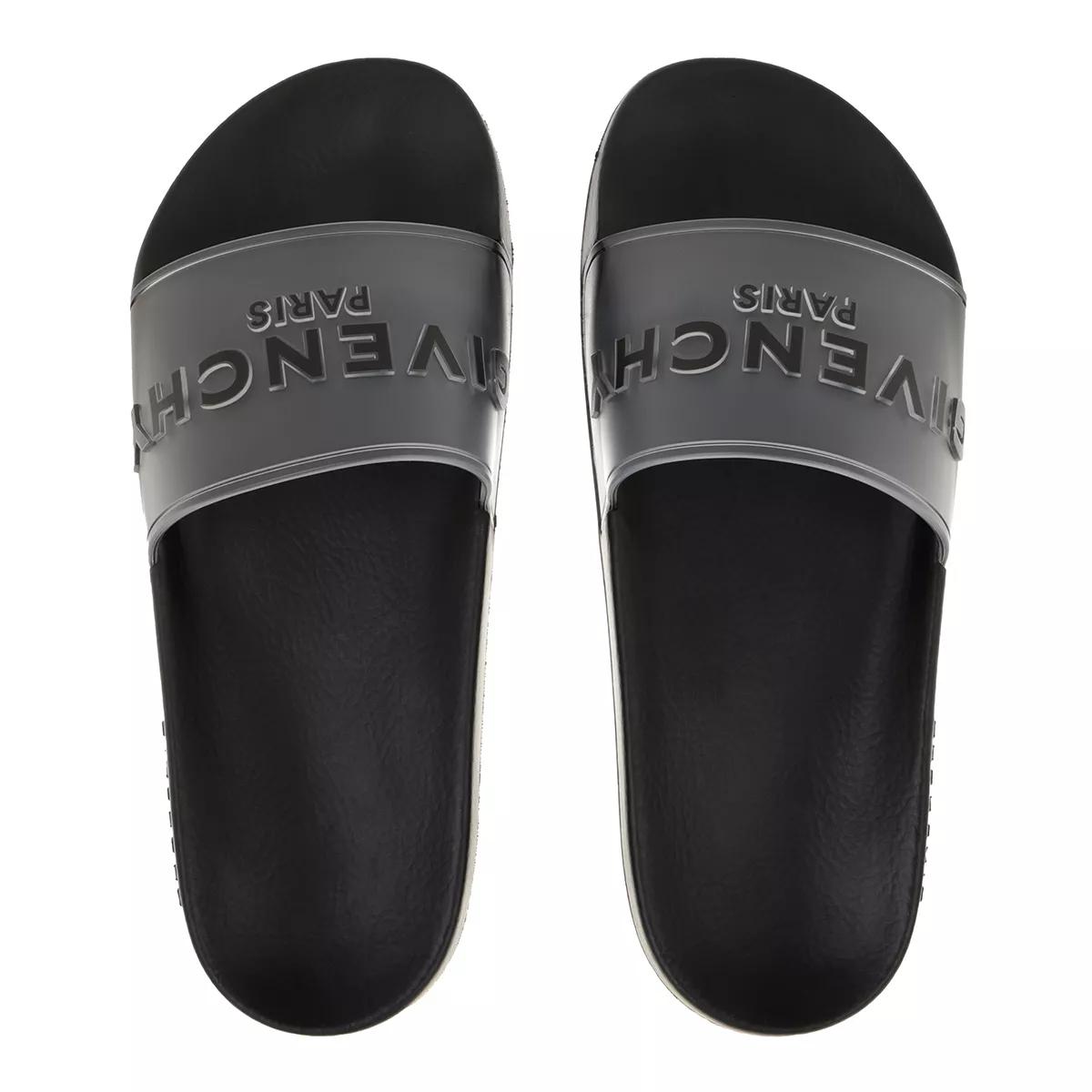 Givenchy black outlet and white slides