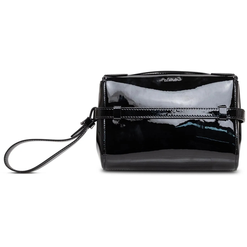 Dsquared2 Clutch Clutch in Vernice con Logo Metallico schwarz(Image 3)