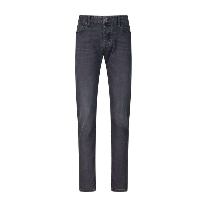 Moorer Jeans Slim-Fit Jeans Pavel Dunkelgrau