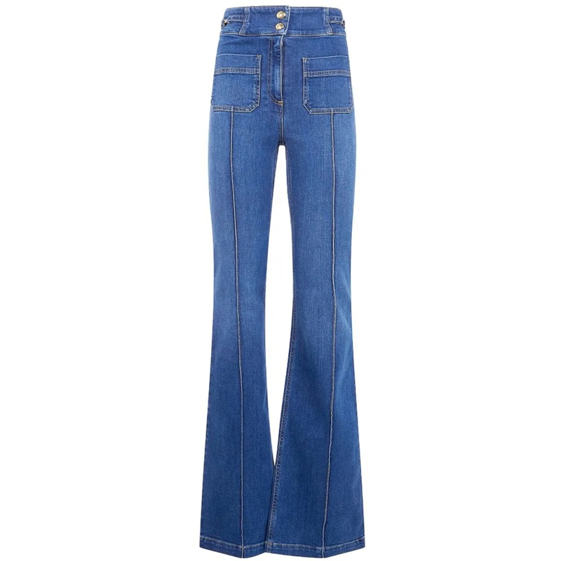 Elisabetta Franchi Jeans mit geradem Bein Jeans Blue blau