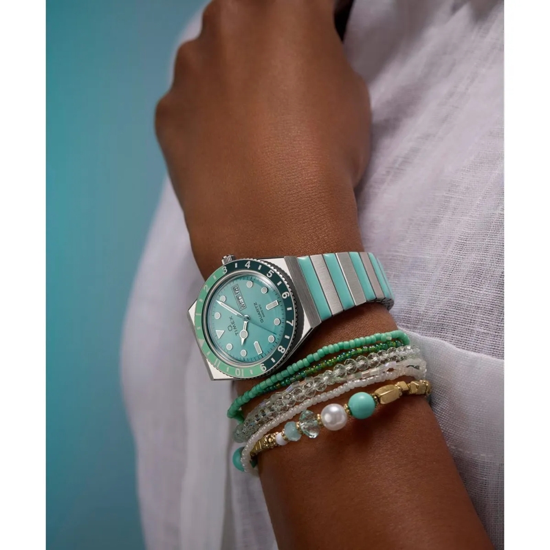 Timex Quarzuhr Quarz-Analoguhr Q Timex blau(Image 7)