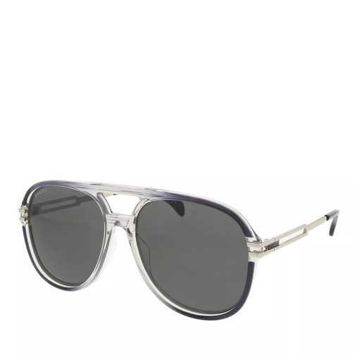 Gucci GG1104S-001 61 Man Acetate Grey-Silver-Grey Sonnenbrille