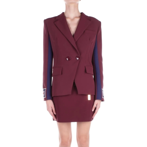 Elisabetta Franchi Vestes d'été Jackets Bordeaux Red rot