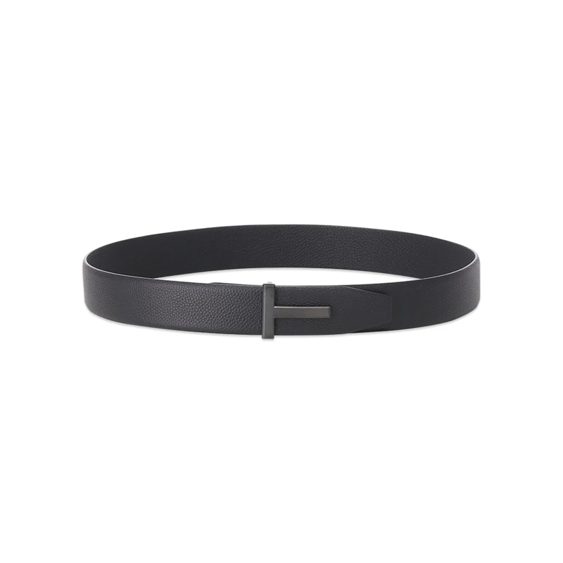 Tom Ford Gürtel "T Icon" Leather Belt Black(Image 2)
