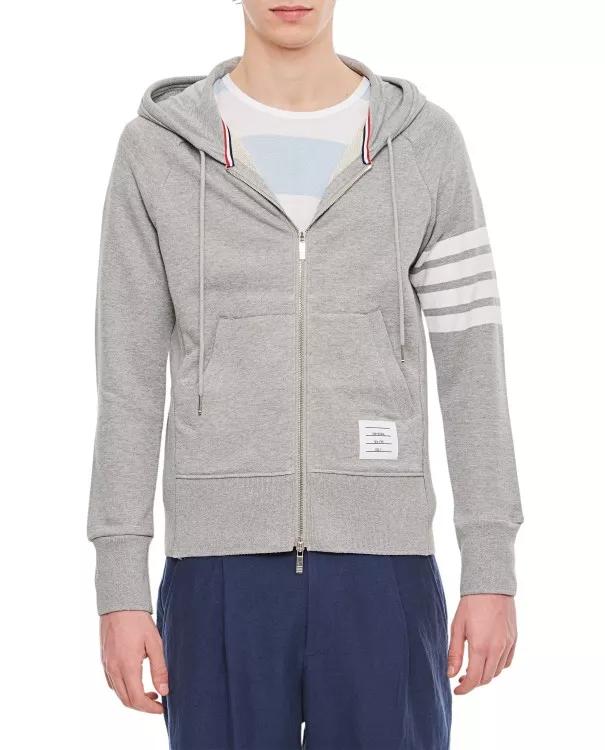 Thom Browne - Classic Full Zip Hoodie - Größe 1 - gray