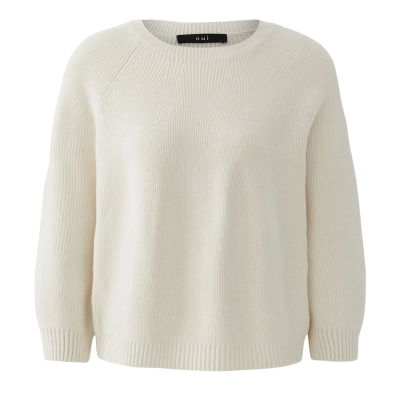 Oui Pullover Pullover offwhite